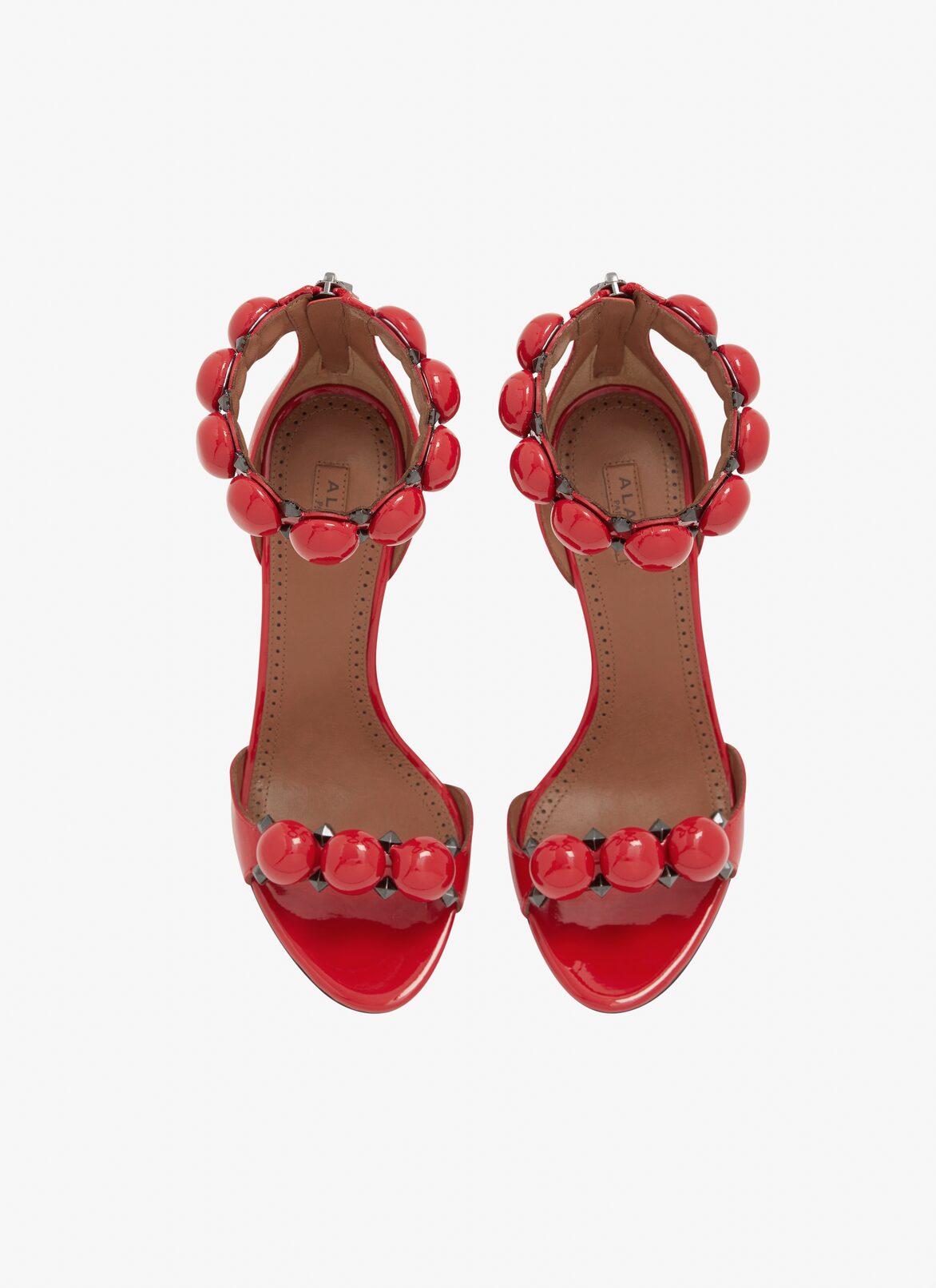 Sandalen Bombe aus Kalb-Lackleder ALAÏA ROT SANDALEN BOMBE AUS KALB-LACKLEDER